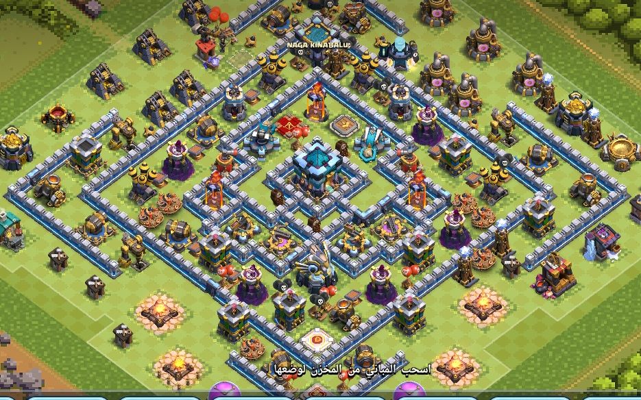 Town Hall 13 War Base layout by DB. Alfa
