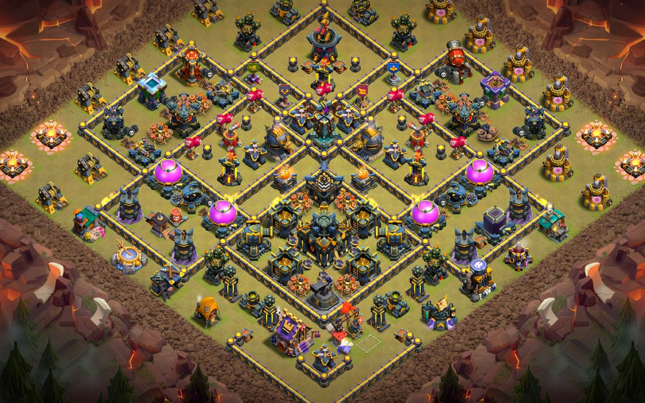 Town Hall 17 War Base layout by Jastineeex