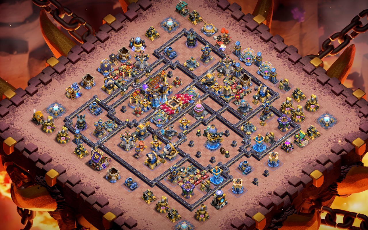 Town Hall 18 Trophy Base layout by Fatih Öztürk