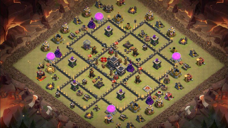 Town Hall 9 War Base layout by TReX