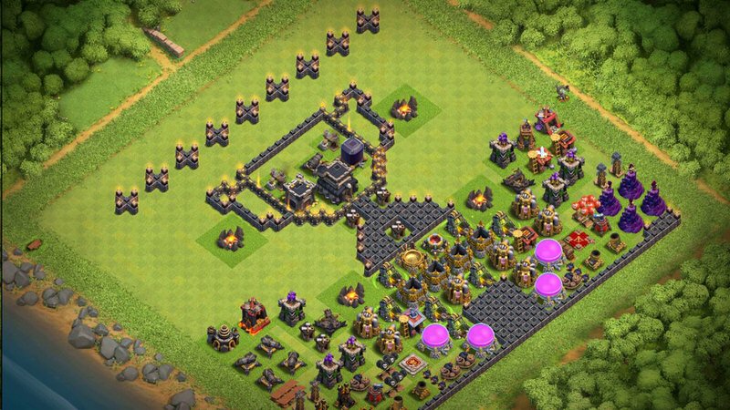 Town Hall 9 Fun Base layout by TReX