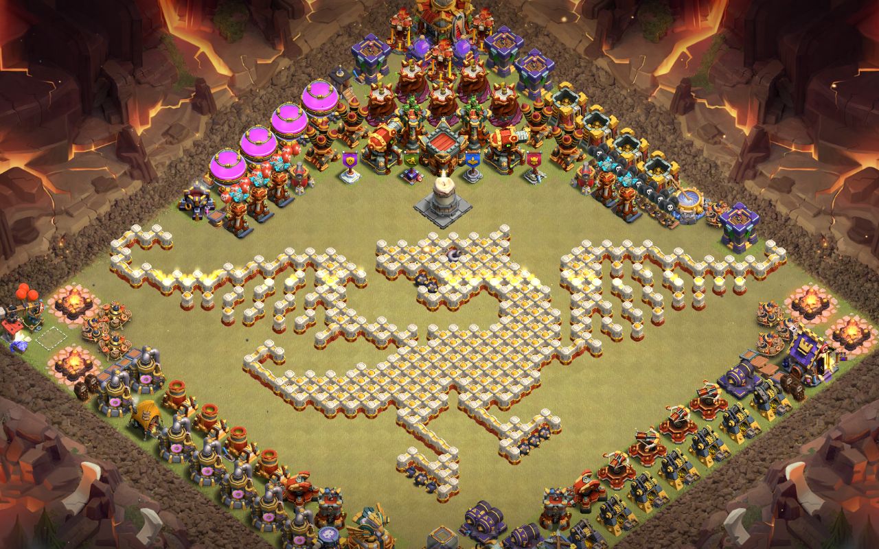 Town Hall 16 Fun Base layout by Sheikh Sadik