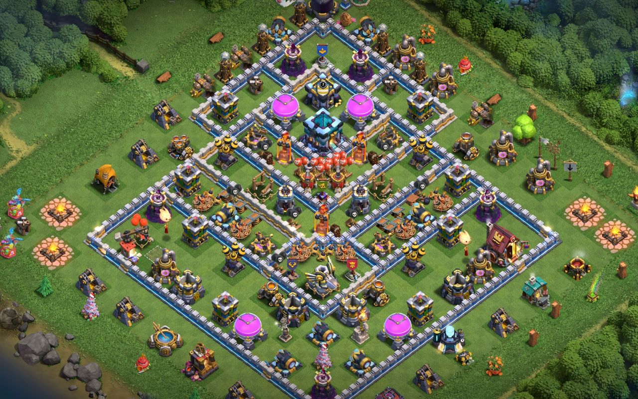 Town Hall 13 War Base layout by Jafar Sadiq