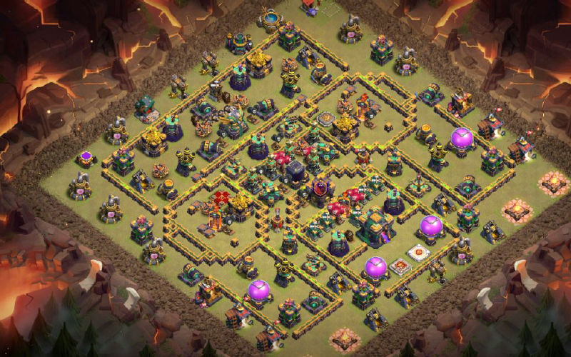Town Hall 14 War Base layout by XLR8