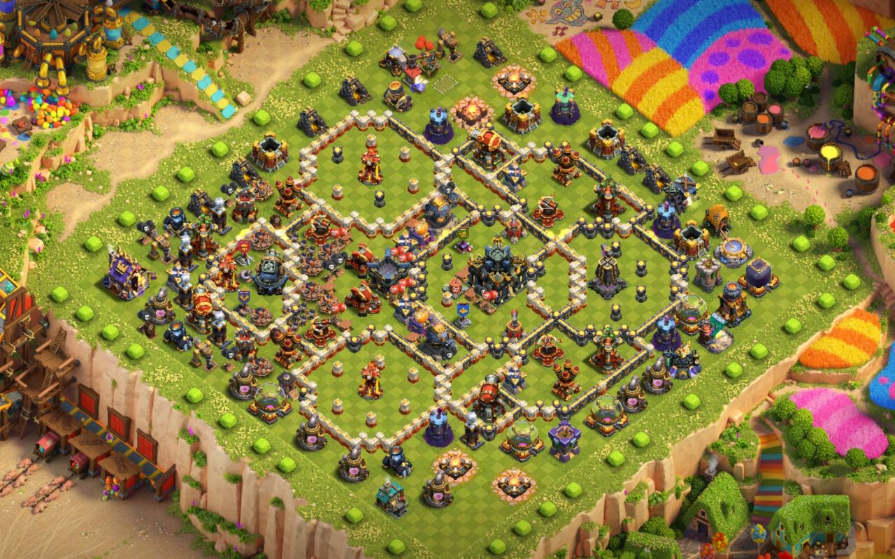 Town Hall 17 Trophy Base layout by Shakil The Flyn