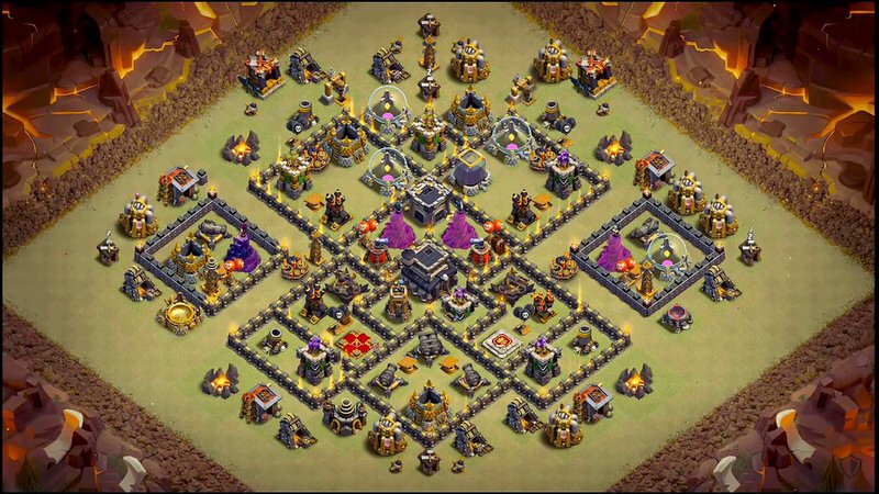Town Hall 9 War Base layout by TReX