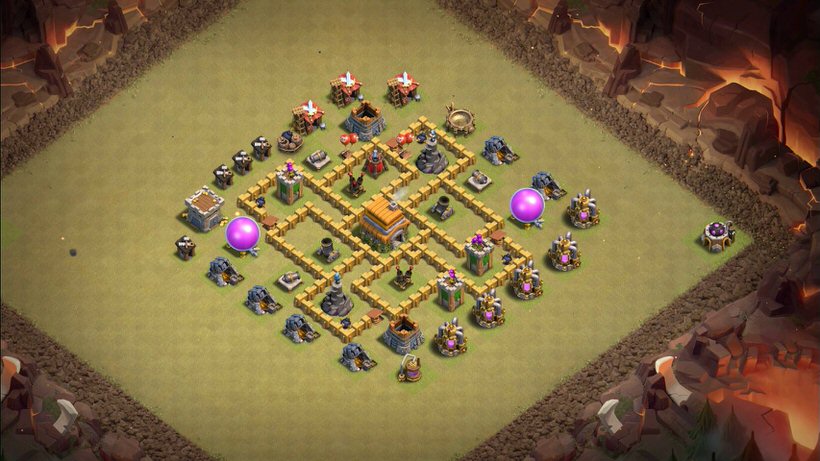 Town Hall 6 War Base layout by TReX
