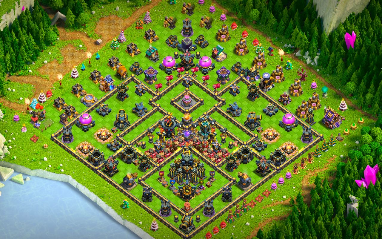 Town Hall 17 War Base layout by Jastineeex