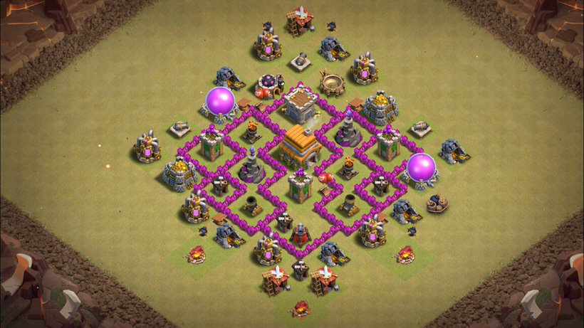 Town Hall 6 War Base layout by TReX