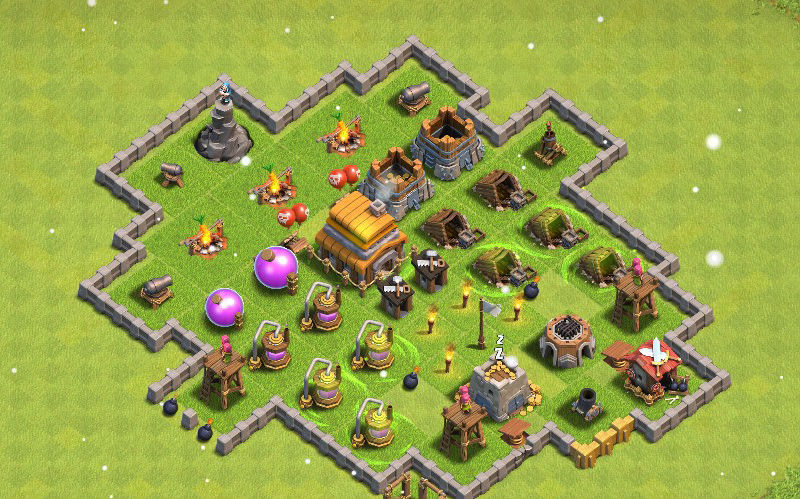 Town Hall 5 War Base layout by Coc Layouts