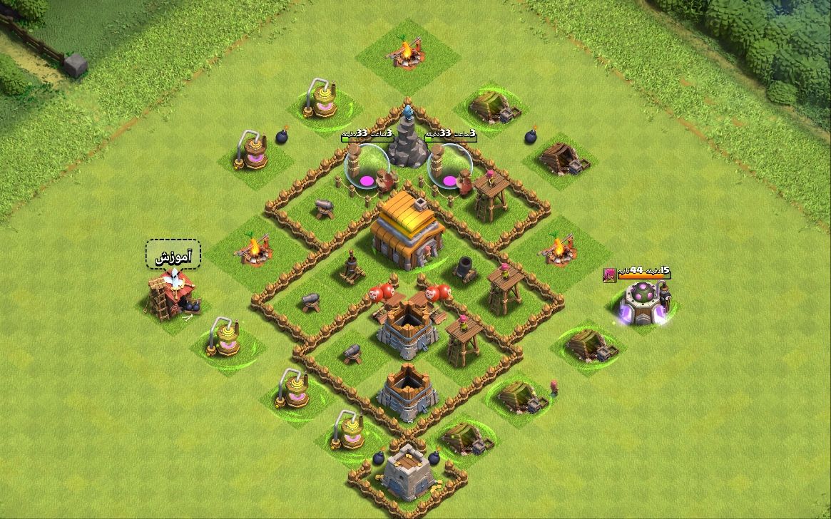Town Hall 5 Trophy Base layout by General