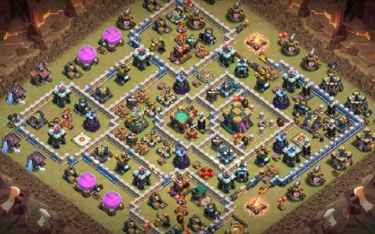 Town Hall 14 War Base layout by Gaming Sanged