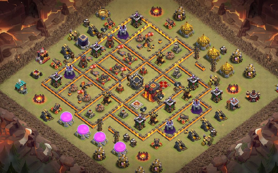 Town Hall 10 War Base layout by MD Yasir Gaming