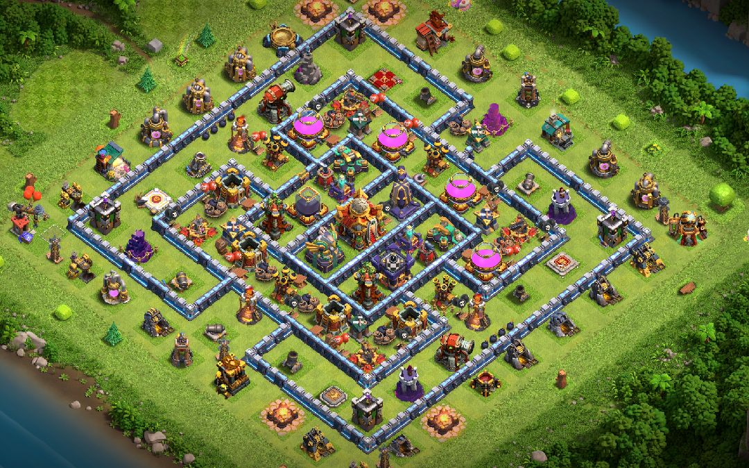 Town Hall 16 Trophy Base layout by another world