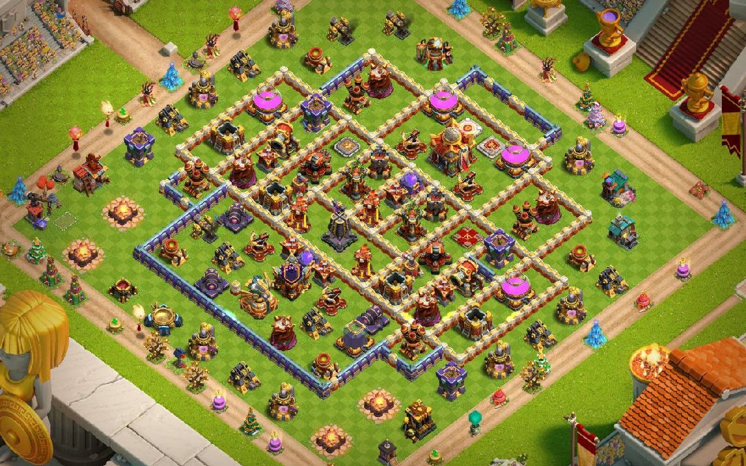 Town Hall 16 Farming Base layout by XLR8