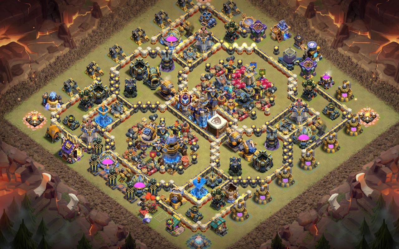 Town Hall 18 War Base layout by Cobalt Lynx