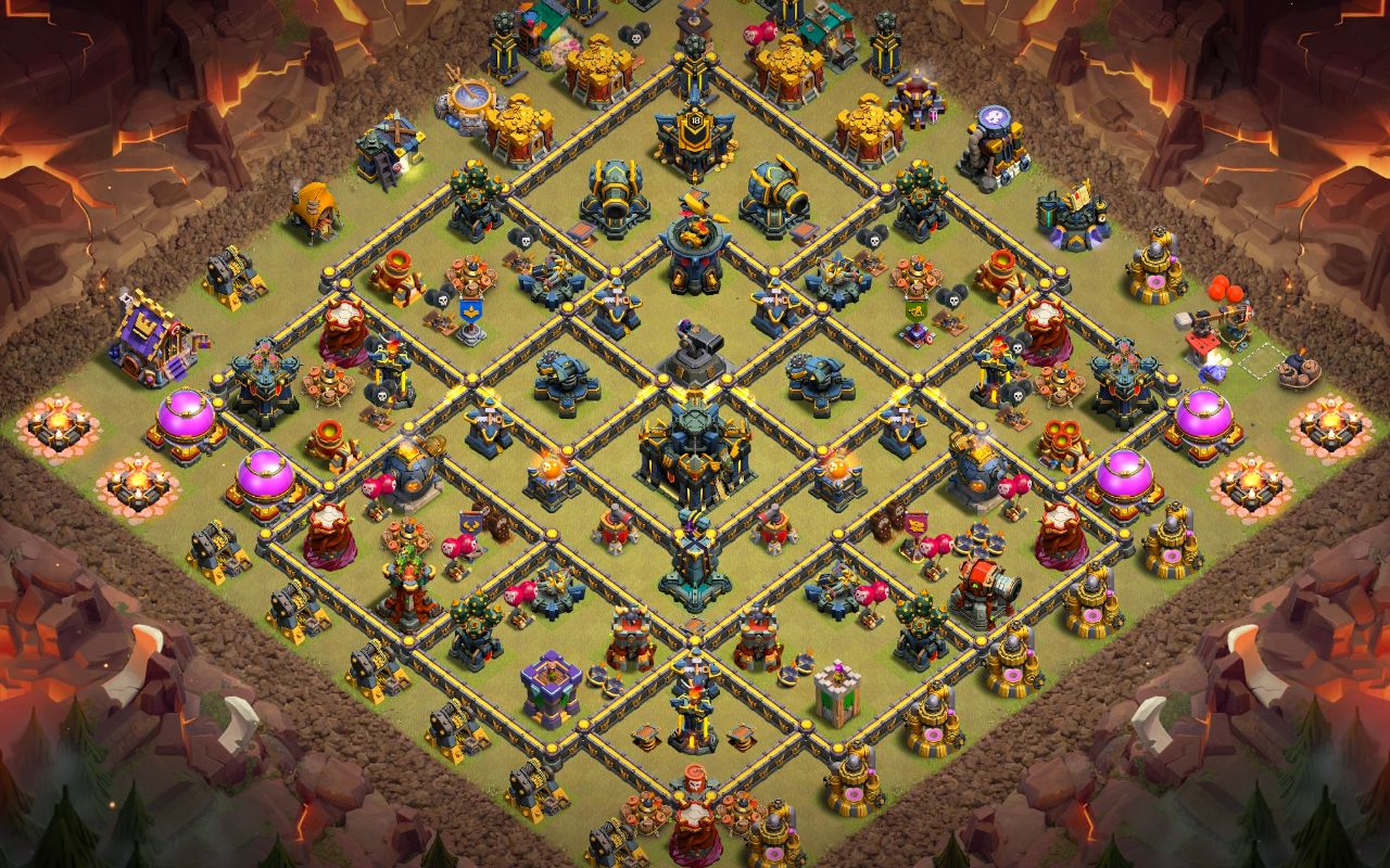 Town Hall 17 War Base layout by Jastineeex
