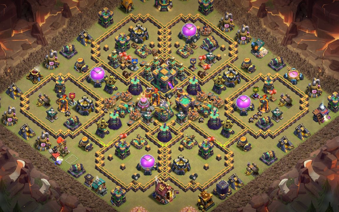 Town Hall 14 CWL Base layout by GodzillaXXL