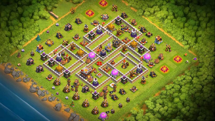 Town Hall 11 Trophy Base layout by TReX