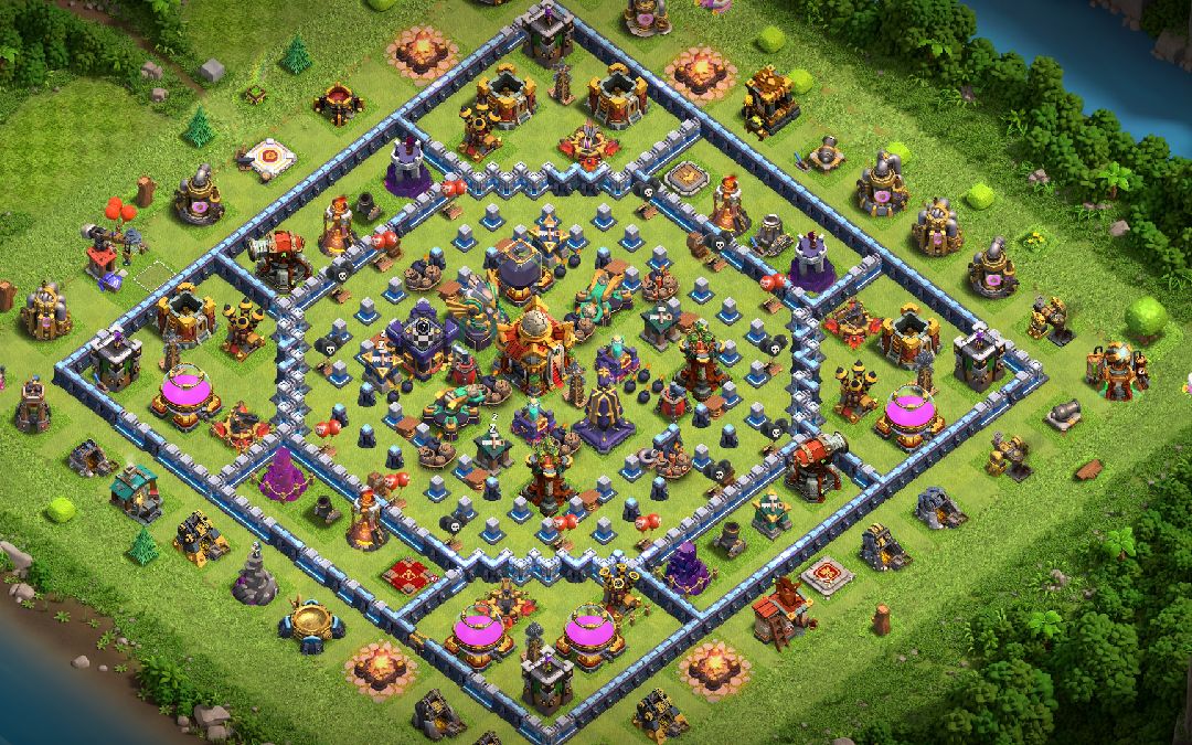 Town Hall 16 Hybrid Base layout by another world