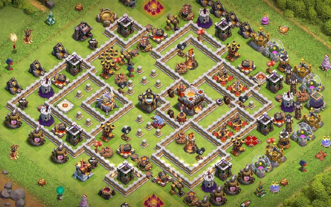 Town Hall 11 Trophy Base layout by BeaTrix™