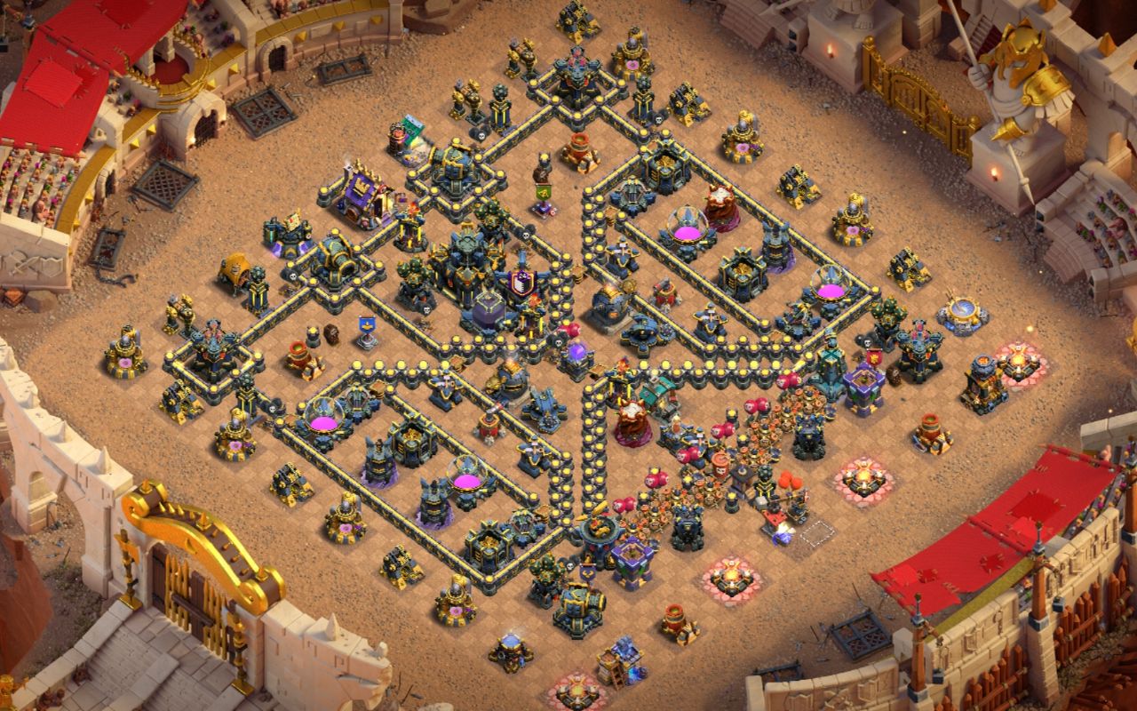 Town Hall 17 War Base layout by Mustafa