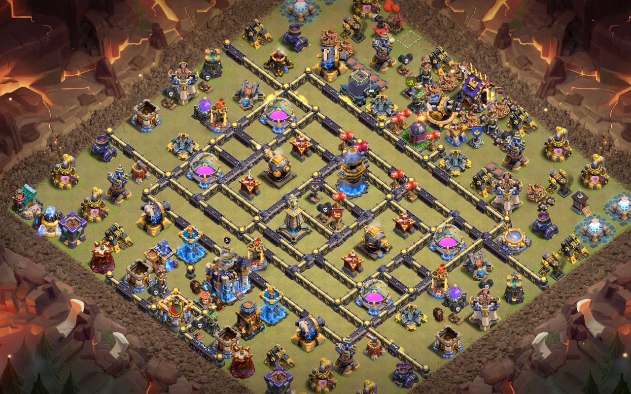 Town Hall 18 Hybrid Base layout by BH10