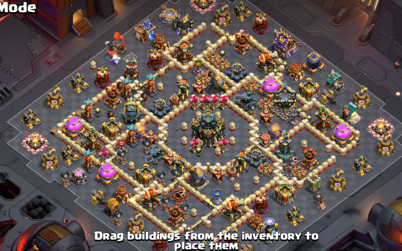 Town Hall 17 War Base layout by Ashok