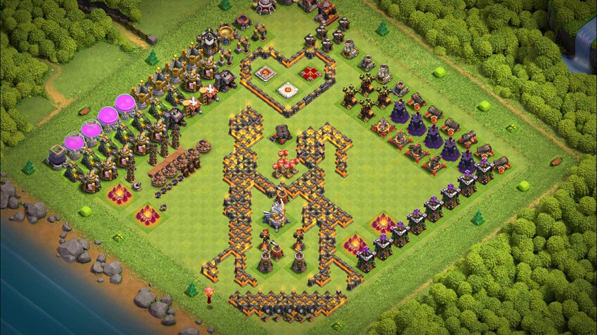Town Hall 11 Fun Base layout by TReX