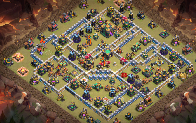 Town Hall 14 War Base layout by XLR8
