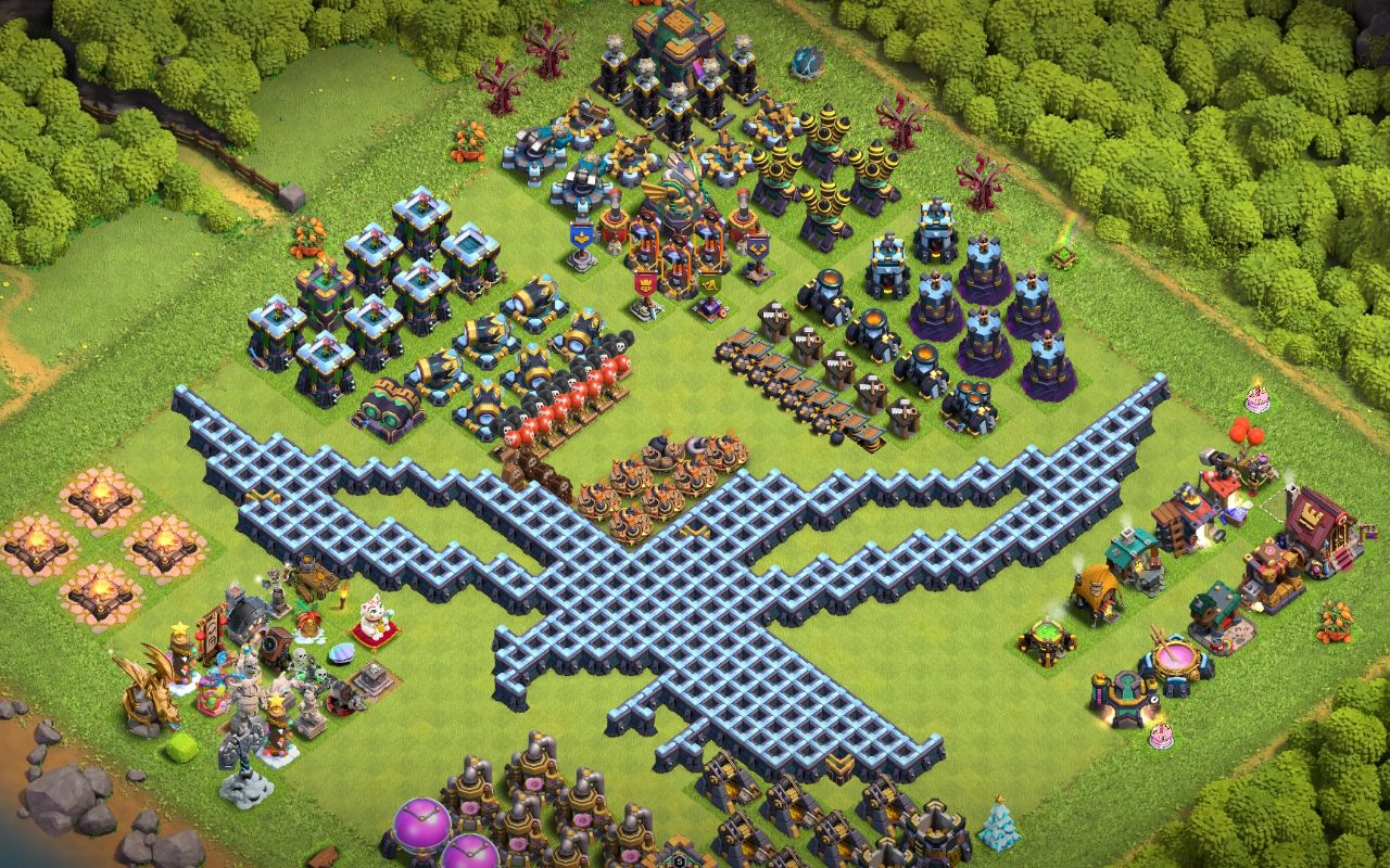 Town Hall 14 Fun Base layout by Jafar Sadiq