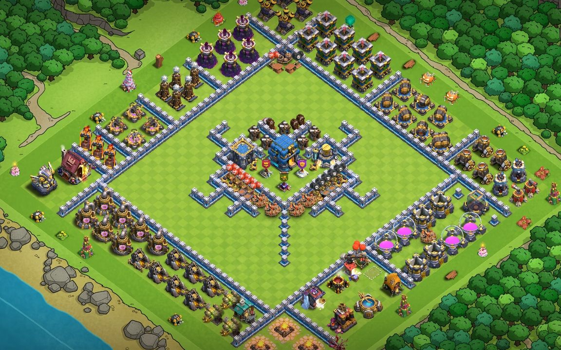 Town Hall 12 Fun Base layout by كلان#2G2QGQG08