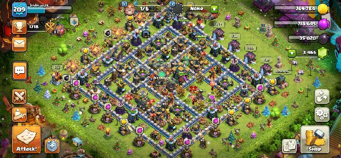 Town Hall 14 Trophy Base layout by User