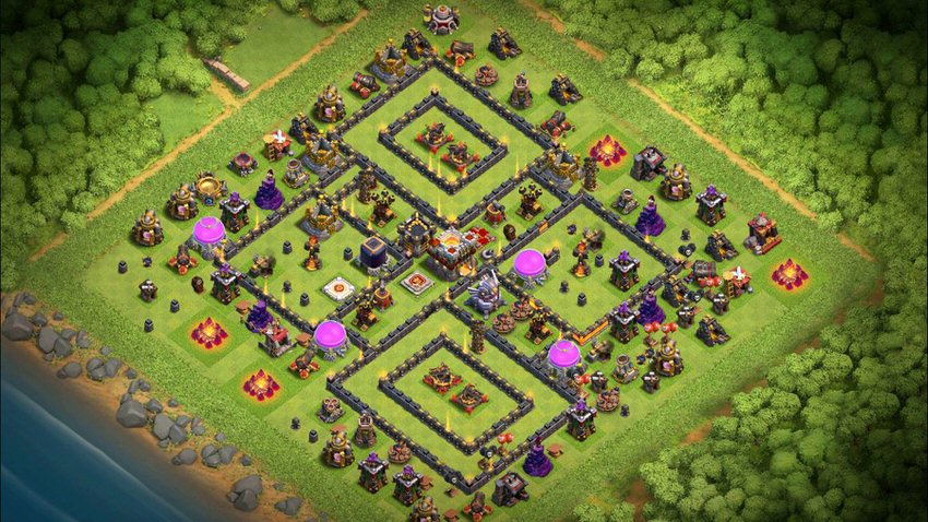Town Hall 11 Trophy Base layout by TReX