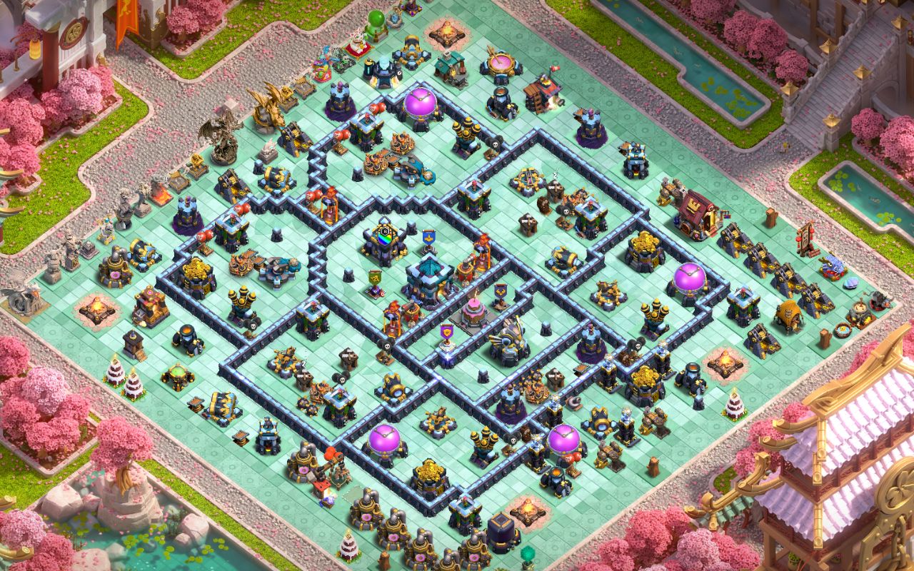 Town Hall 13 Trophy Base layout by flyingdeutchm4n
