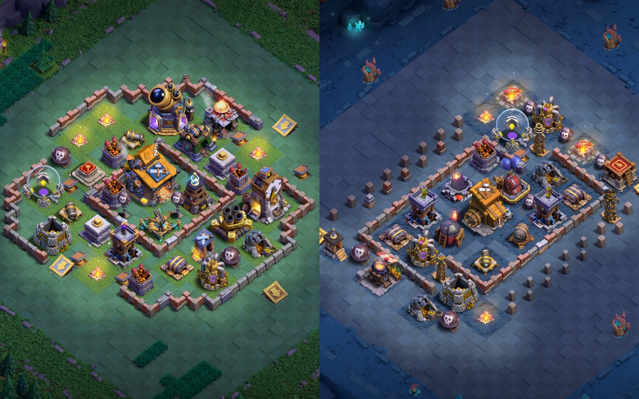Builder Hall 10 Builder Base layout by Sn0w0wl