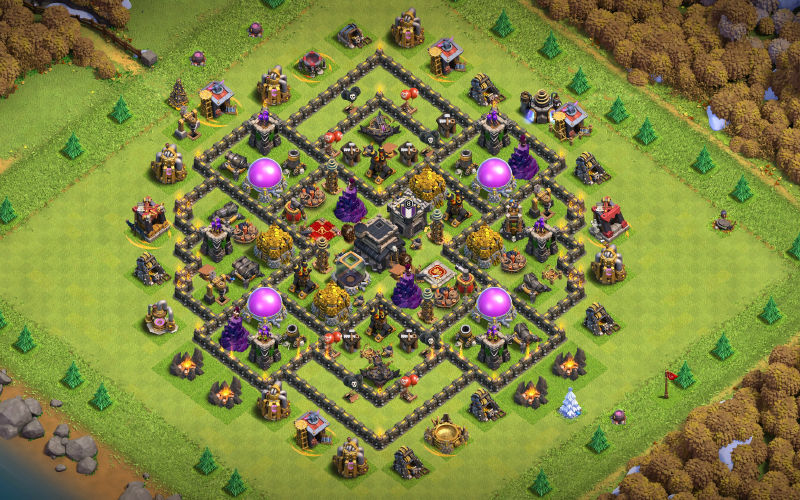 Town Hall 9 Farming Base layout by ye