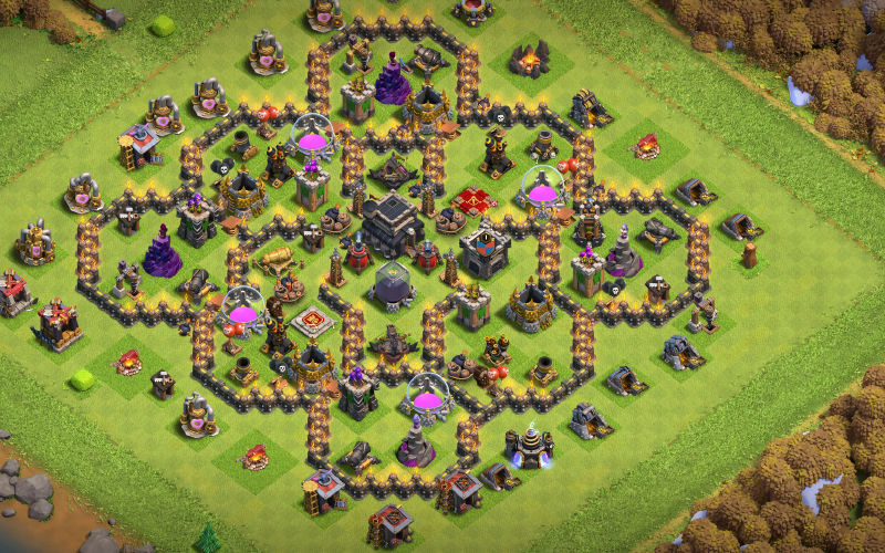 Town Hall 9 Trophy Base layout by OisikPlays