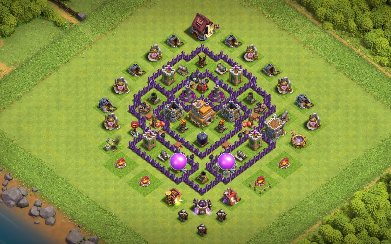 Town Hall 7 Hybrid Base layout by Clever Sparrow