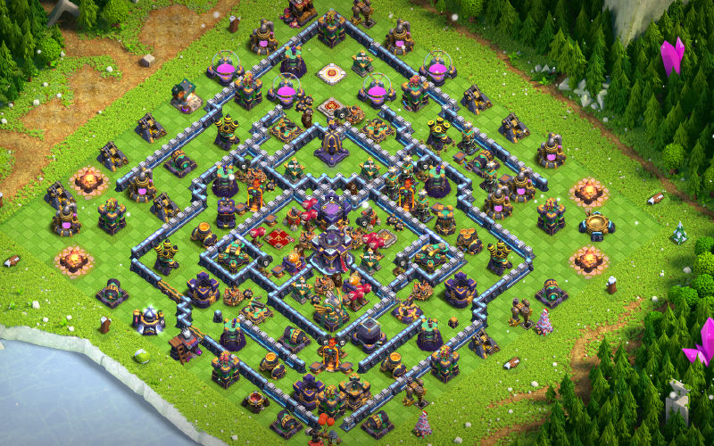 Town Hall 15 Trophy Base layout by XLR8