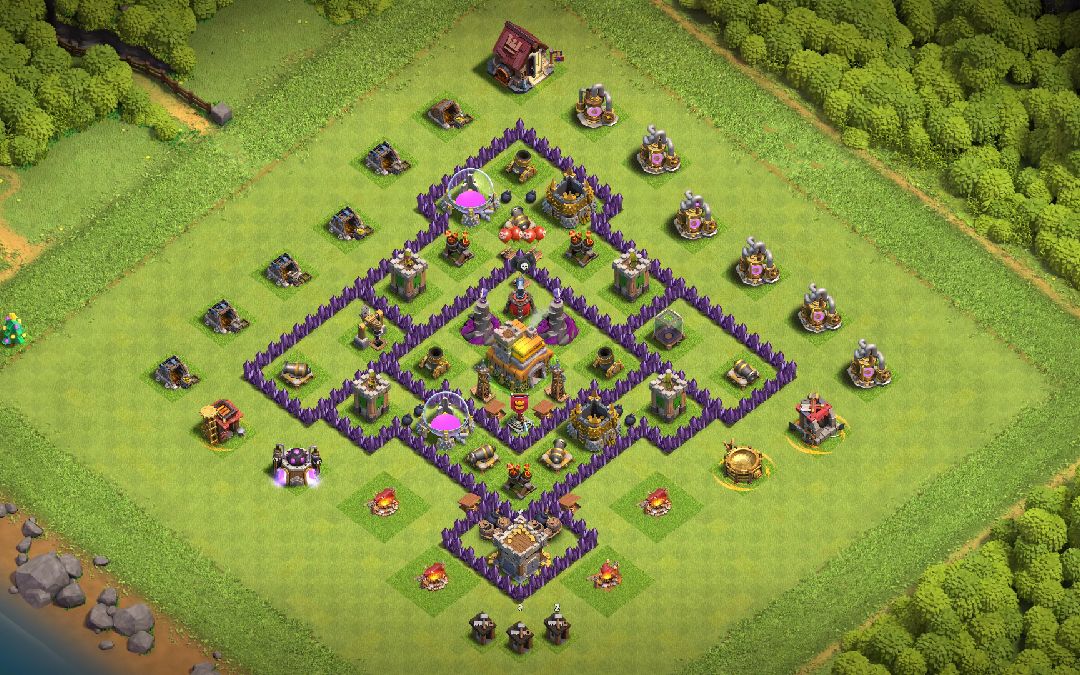 Town Hall 7 Trophy Base layout by Luffy Gear 5