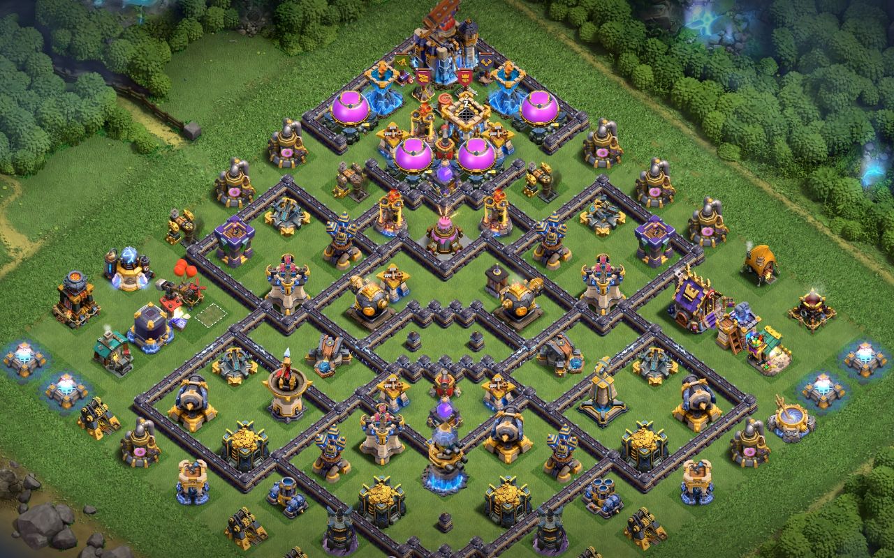 Town Hall 18 Trophy Base layout by NK