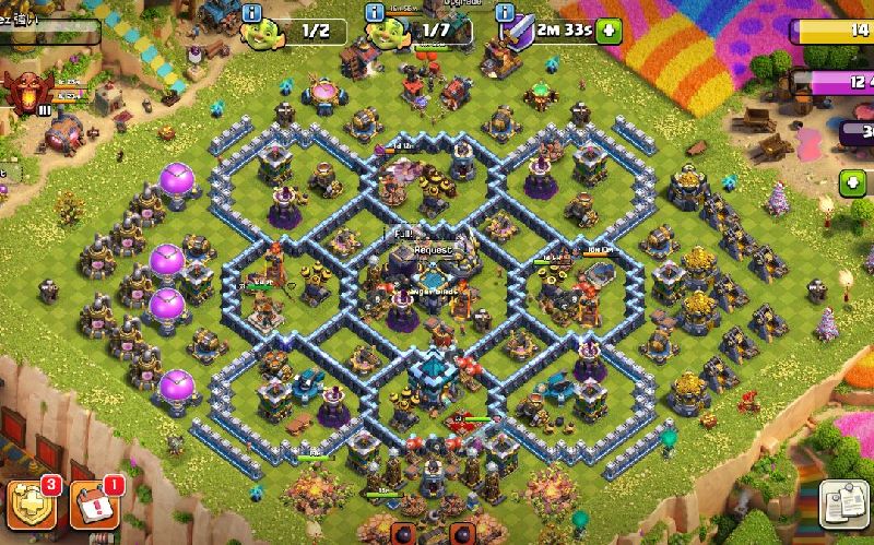 Town Hall 13 Trophy Base layout by ™ANIK_♚100