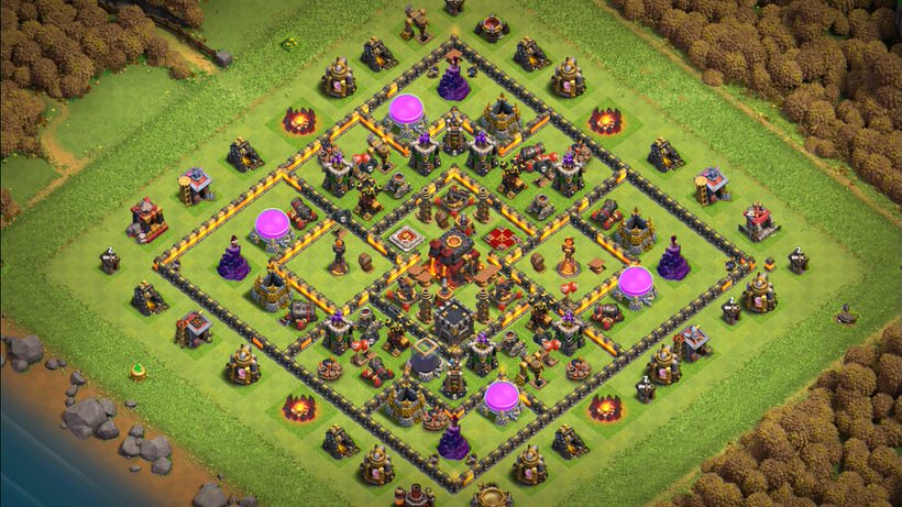 Town Hall 10 Trophy Base layout by TReX