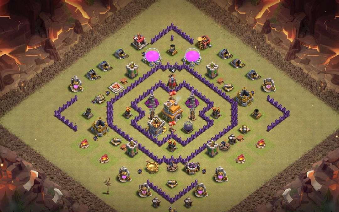 Town Hall 7 War Base layout by eph