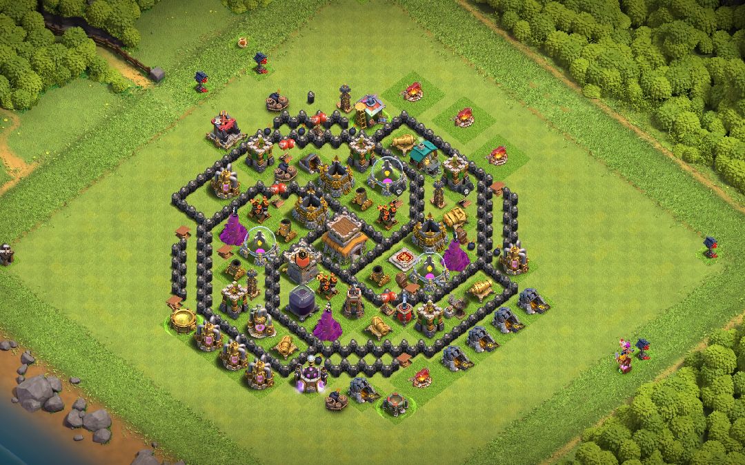 Town Hall 8 Hybrid Base layout by Bruno