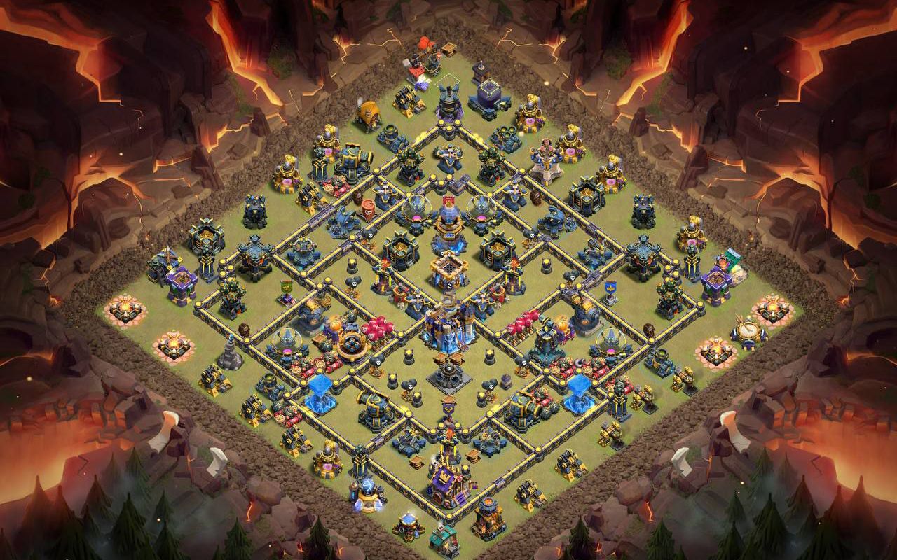 Town Hall 18 War Base layout by XLR8