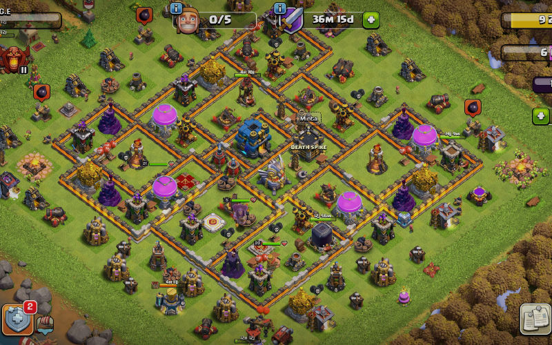 Town Hall 12 Trophy Base layout by Surr
