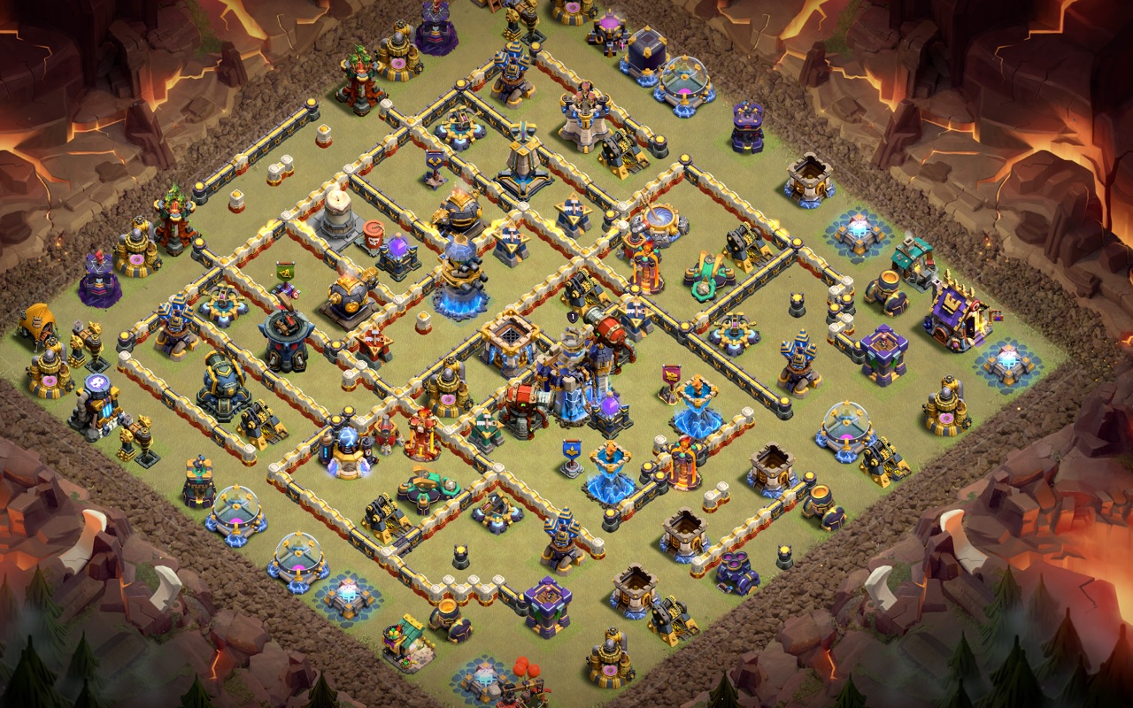 Town Hall 18 War Base layout by Sn0w0wl