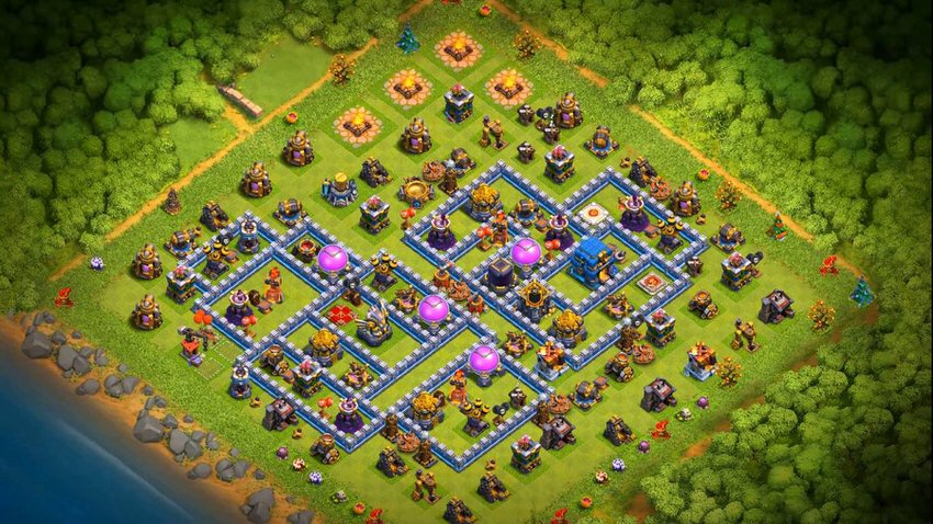 Town Hall 12 Farming Base layout by TReX